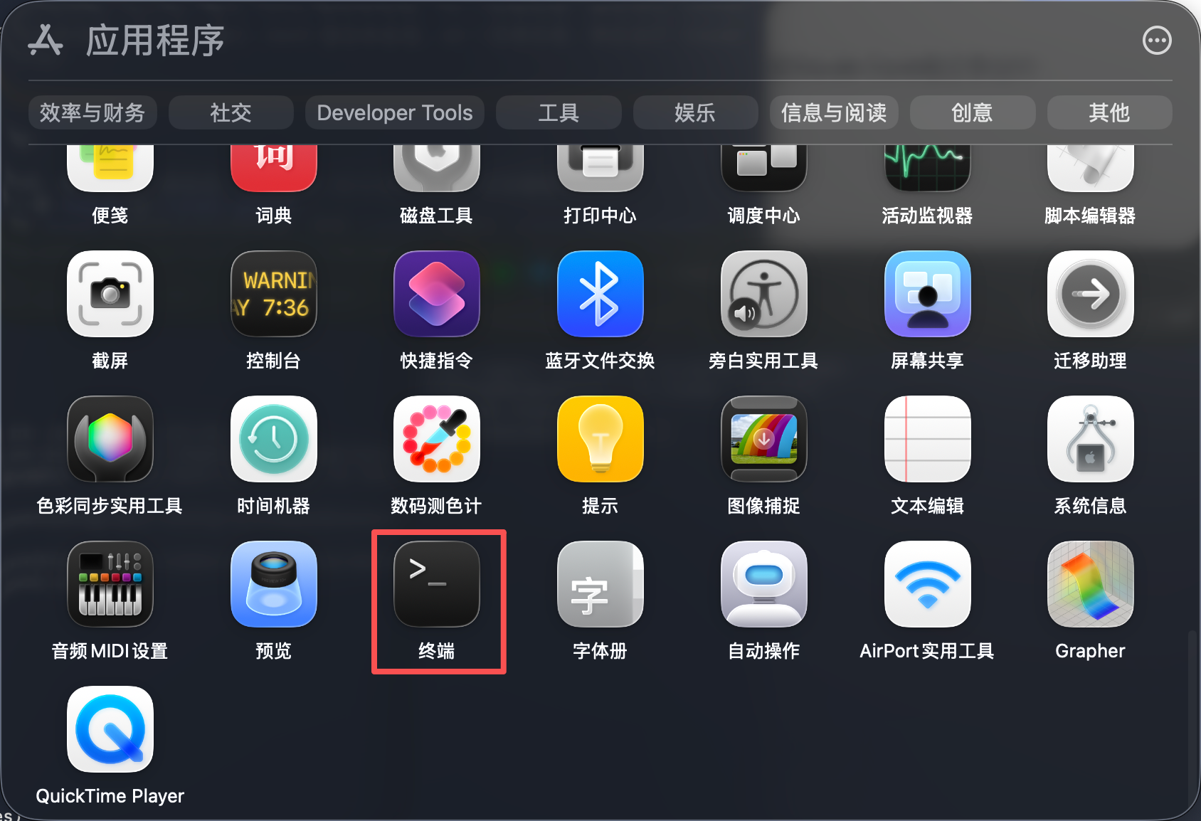 macOS Terminal app